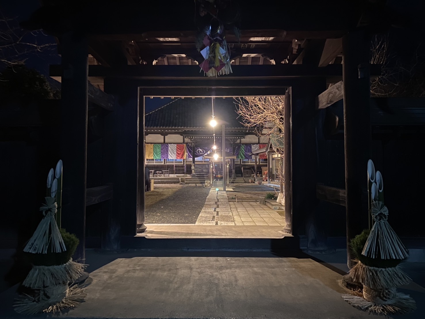 令和八年 新年の龍光院境内の様子